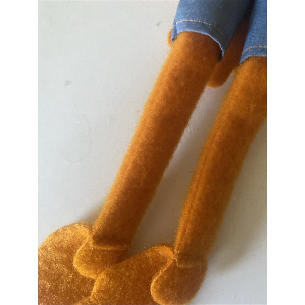 Fisher-Price Animal Muppet Puppet Doll Jim Henson 1970's? Vintage Orange Pink - Picture 8 of 14